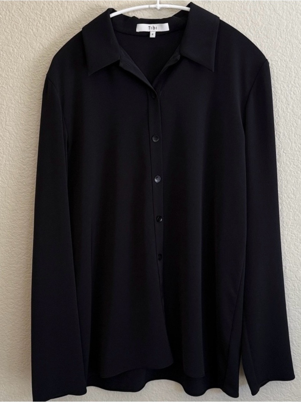 Tibi Soft Drape Slim Shirt - Picture 5 of 6